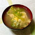 チョコさく's cooksnap of when they made 簡単！レタスたまごスープ☆.