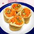 シャンプーハット's cooksnap of when they made しみしみ♪人参のきつね巻き＊お弁当にも.