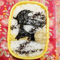 シャンプーハット's cooksnap of when they made キャラ弁★ハロウィン　ほうきで飛ぶ魔女.