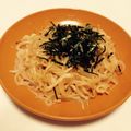 にから's cooksnap of when they made しらたえのき♡ヘルシーたらこスパ.