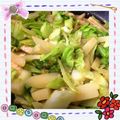 Emiii28's cooksnap of when they made 春キャベツと新じゃがいもの味噌炒め.