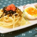 ココアｍａｍａ's cooksnap of when they made ＜お家カフェ＞高菜と明太子パスタ.