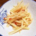 ほもい's cooksnap of when they made 大根の皮でエコでチョット素敵な一品に♡.