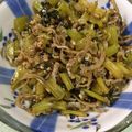 emi0015's cooksnap of when they made ご飯のお供！大根の葉＊じゃこ炒め♪.