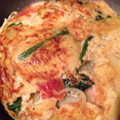 肉球犬's cooksnap of when they made トマトとほうれん草のスペイン風オムレツ.
