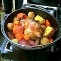 Abeille8's cooksnap of when they made 簡単　ダッチオーブンでスタッフドチキン.
