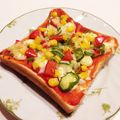 なつき☆ミ's cooksnap of when they made 簡単！あまりもんDE豪華ピザトースト.
