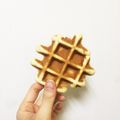 幸ちゃんの妻's cooksnap of when they made コストコパンケーキＭＩＸでバナナワッフル.