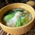 おしす's cooksnap of when they made チンゲン菜の　　　　卵白炒め♡￫ܫ￩♡.