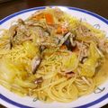 ガンズくん's cooksnap of when they made 野菜きのこたっぷり和風パスタ.