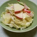 大ちゃん。ママ's cooksnap of when they made キャベツ　ハム　りんご　練乳マヨサラダ.