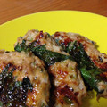 竹のみほ's cooksnap of when they made つくねのシソ巻き焼き.