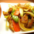 1630412's cooksnap of when they made 鶏皮と野菜の甘酢だれ炒め.