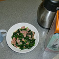 トーカイテイオー's cooksnap of when they made 上等ベーコンとほうれん草炒め.