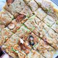 UKという名の運子's cooksnap of when they made キャベツとニラの簡単チヂミ！.