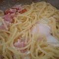菜乃果's cooksnap of when they made 卵あとから♬カルボナーラ気分～☆彡.