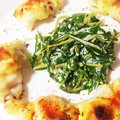 n＆k's cooksnap of when they made 簡単水菜のわさびマヨサラダ.
