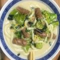 ＦＵ−ＮＡ's cooksnap of when they made 中華風牛乳スープでほっこりあったかうどん.