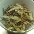 ｋａｍｉｙａｍａ's cooksnap of when they made 甘辛☆ご飯もりもりひき肉牛蒡炒め.