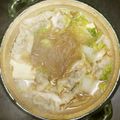 gatera's cooksnap of when they made 白菜と餃子と厚揚げの簡単手抜きスープ鍋.