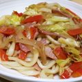 ハロゲン's cooksnap of when they made さっぱり！ヘルシー！ぽん酢で焼きうどん.