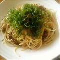 ひなの's cooksnap of when they made 一人御膳□ツナとふじっ子のパスタ.