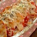 Cafe香茶's cooksnap of when they made ♡フレッシュトマトのチーズのせ焼き♡.
