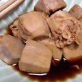 の〜り〜's cooksnap of when they made 料理人レシピ海老芋とあみえび煮.