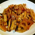 3967's cooksnap of when they made 簡単！エリンギと蓮根の醤油にんにく炒め.