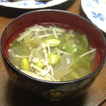 maki_08's cooksnap of when they made 枝豆とエノキとレタスの昆布茶スープ。.