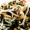 masa＊masa's cooksnap of when they made もやしとワカメの塩昆布和え.