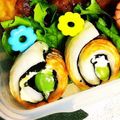 juri☆ri's cooksnap of when they made お弁当に♪ちくわのクルクル海苔＆枝豆巻き.