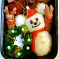 あくび王子まま's cooksnap of when they made クリスマス ミッキー キャラ弁.