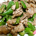 agak's cooksnap of when they made 牛肉とピーマンのあっさり焼き.