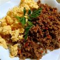 crystaI's cooksnap of when they made 野菜も取れる♪二色そぼろ丼★お弁当にも★.