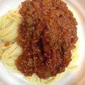 赤どっと's cooksnap of when they made ☆ケチャップで☆簡単ミートソースパスタ.