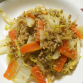 キティ429's cooksnap of when they made 美味☆簡単☆豚肉と春雨と白菜の炒め物.