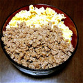 まてもも's cooksnap of when they made 簡単鶏そぼろ丼☆.