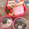 かなﾟ+.ﾟ's cooksnap of when they made ピングーとピンガのおむすびキャラ弁.