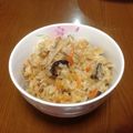 食べて痩せたい's cooksnap of when they made きのこたっぷり♪おこわ.