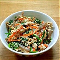 usinoatama's cooksnap of when they made ほうれん草と人参の白あえ.