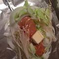 クックT4KDKJ☆'s cooksnap of when they made 魚屋の秋鮭ときのこの味噌バターホイル焼き.