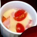 ばんぷ☆'s cooksnap of when they made レンジで簡単♪ ハムとチーズの卵ココット.
