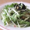 きらり流れ星's cooksnap of when they made 水菜と海苔のシャキシャキサラダ☆和風.