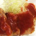 yukky22's cooksnap of when they made 豚ヒレの特製ソースかけ♪.