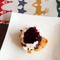 pikonene's cooksnap of when they made クリームチーズとブルーベリーのパイ☆.
