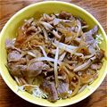 ちびたmam゜'s cooksnap of when they made キャベツともやしたっぷり豚丼ぶり☆.