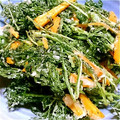 waves's cooksnap of when they made 葉付きにんじんの丸ごとかき揚げ.
