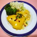 Jock's cooksnap of when they made ★鱈フィレのチェダーチーズがけムニエル.