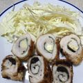 シェイプ's cooksnap of when they made 鶏ささみ☆大葉☆梅☆バルメザン☆巻き.